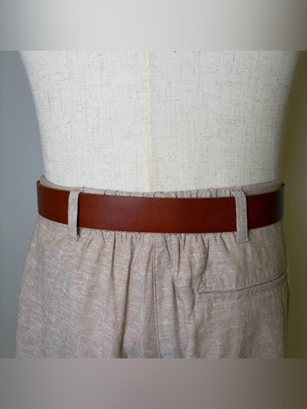 NWT Genuine Leather Belt Rattan Woven Buckle Brown M - Picture 6 of 7